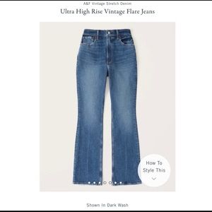 ISO Abercrombie high rise vintage flare jeans